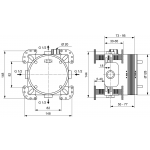 Ideal Standard CERATHERM NAVIGO SOLOS potinkinė termostatinė sistema juoda matine